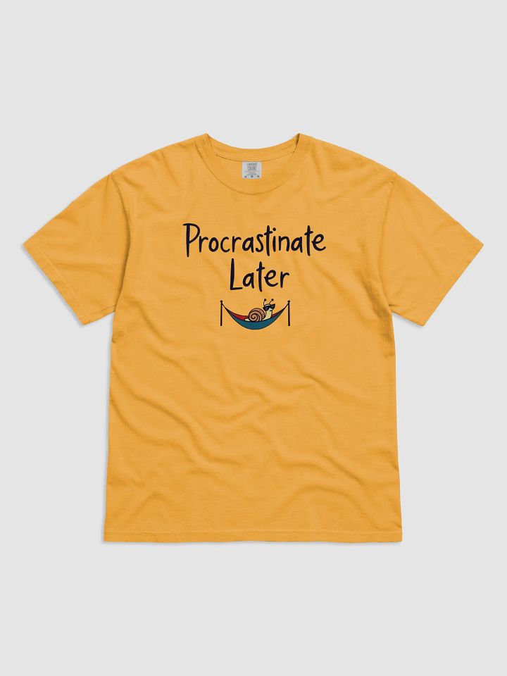 Chillaxing Snail 'Procrastinate Later' Tee product image (1)