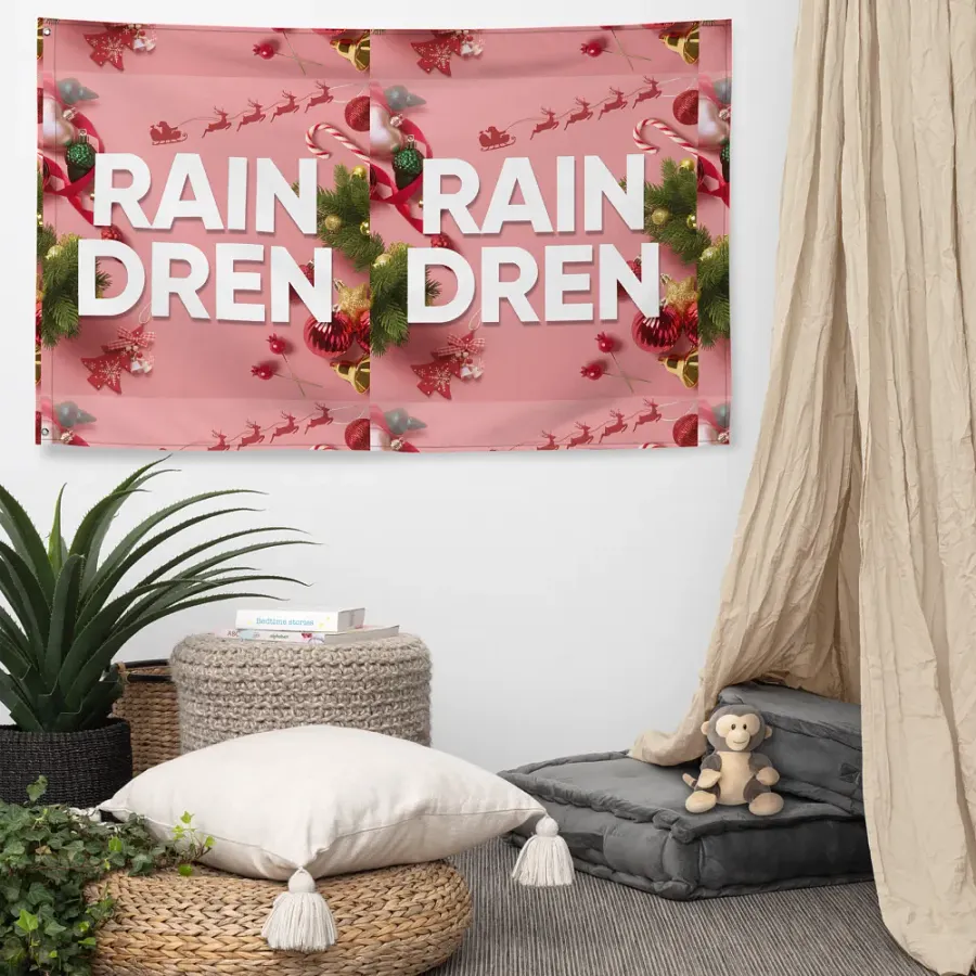 Raindren All-Over Print Flag product image (5)