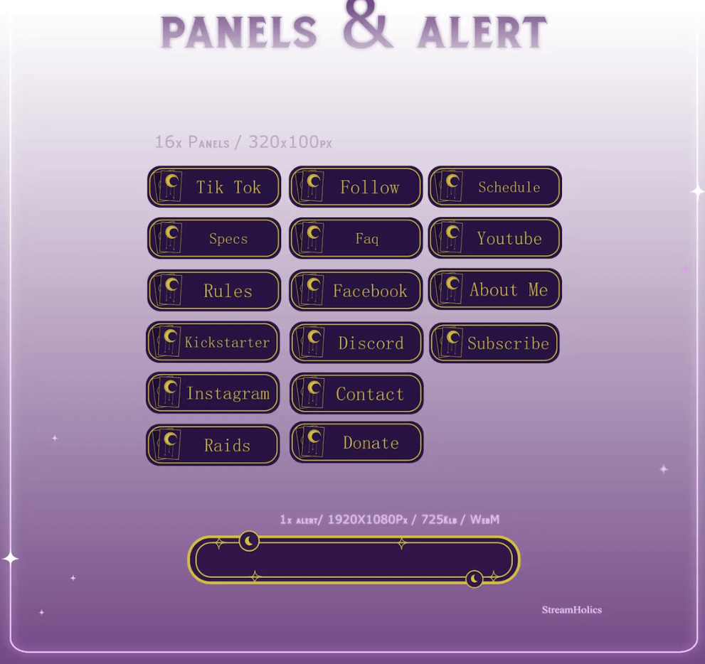 Tarot Card Stream Overlay Pack, Cosy Tarot Overlay Pack, Witch Stream Overlay Pack, Witch Animated Overlay Pack, Starting Soon, Offline, Brb product image (5)
