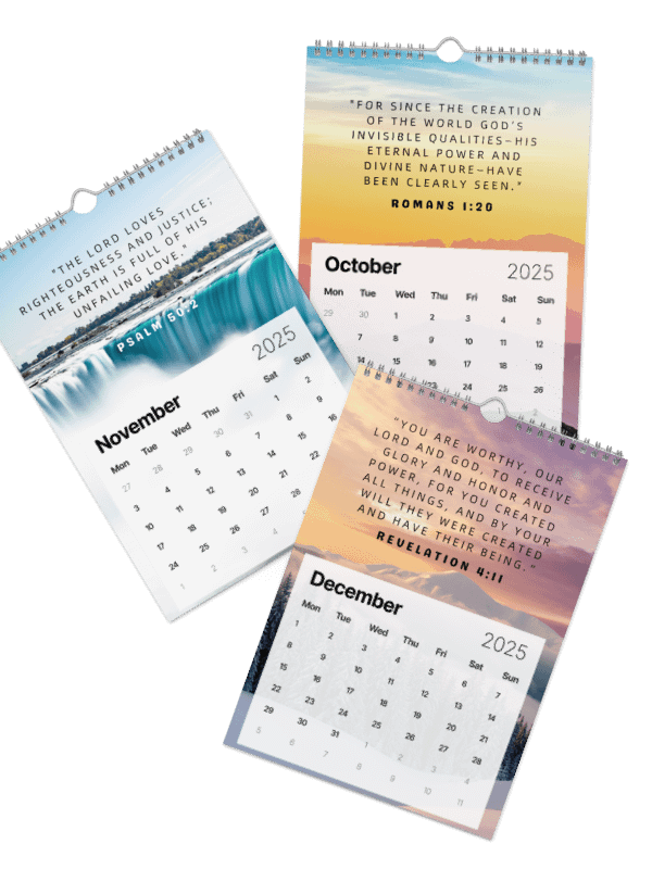 2025 Wall Calendar: The Heavens Declare the Glory of God product image (5)