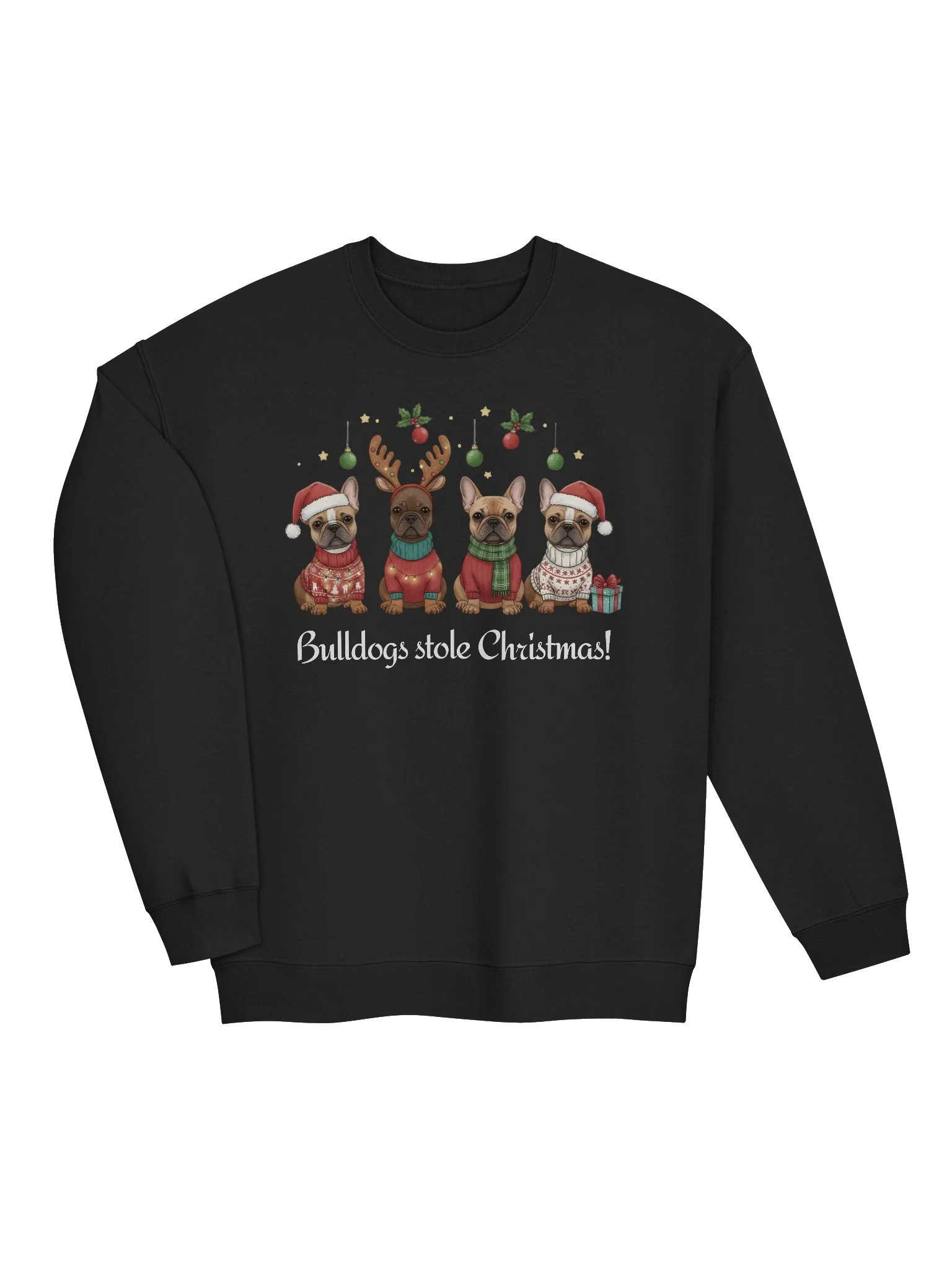 Bulldogs Stole Christmas Funny Sweatshirt For True Crime Lover product image (4)