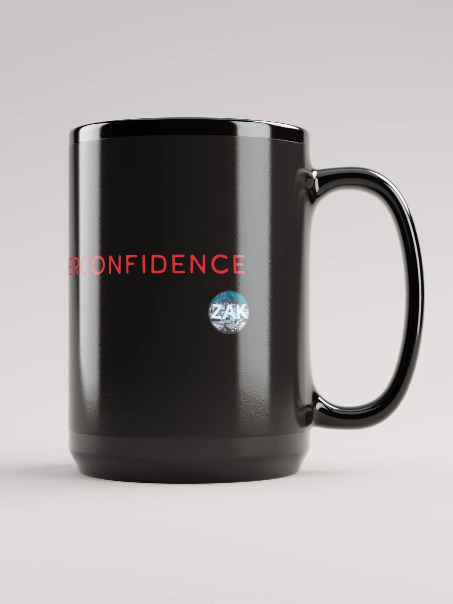 YOU DIED FROM OVERCONFIDENCE 15 oz Black Ceramic Mug product image (1)