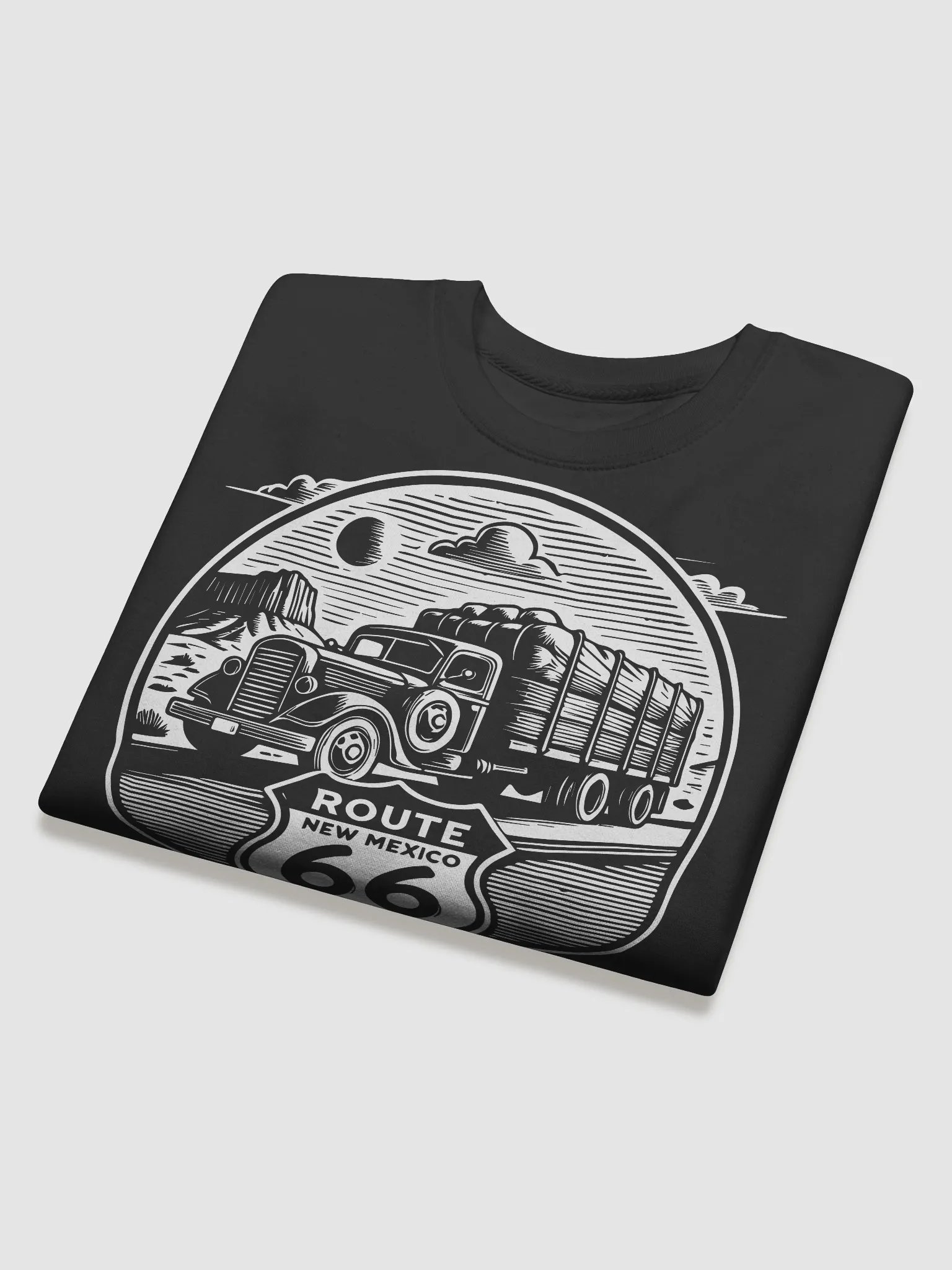 Vintage Car Route 66 Emblem Sweatshirt product image (4)