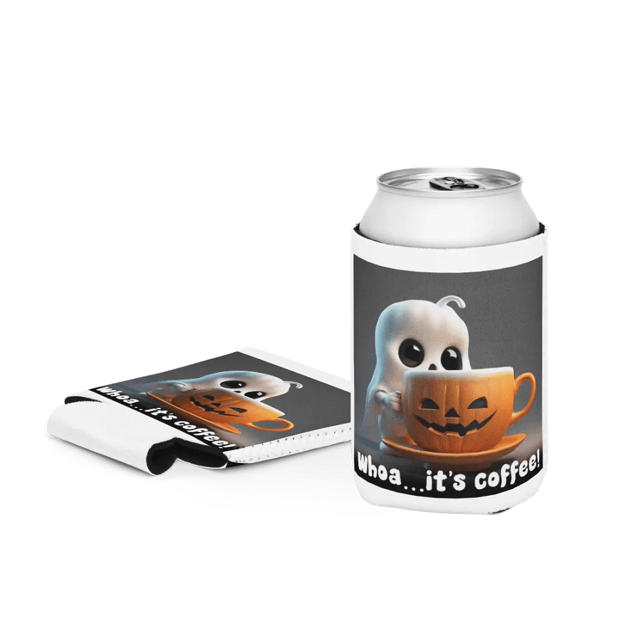 Spooky Coffee Ghost Can Cooler product image (4)