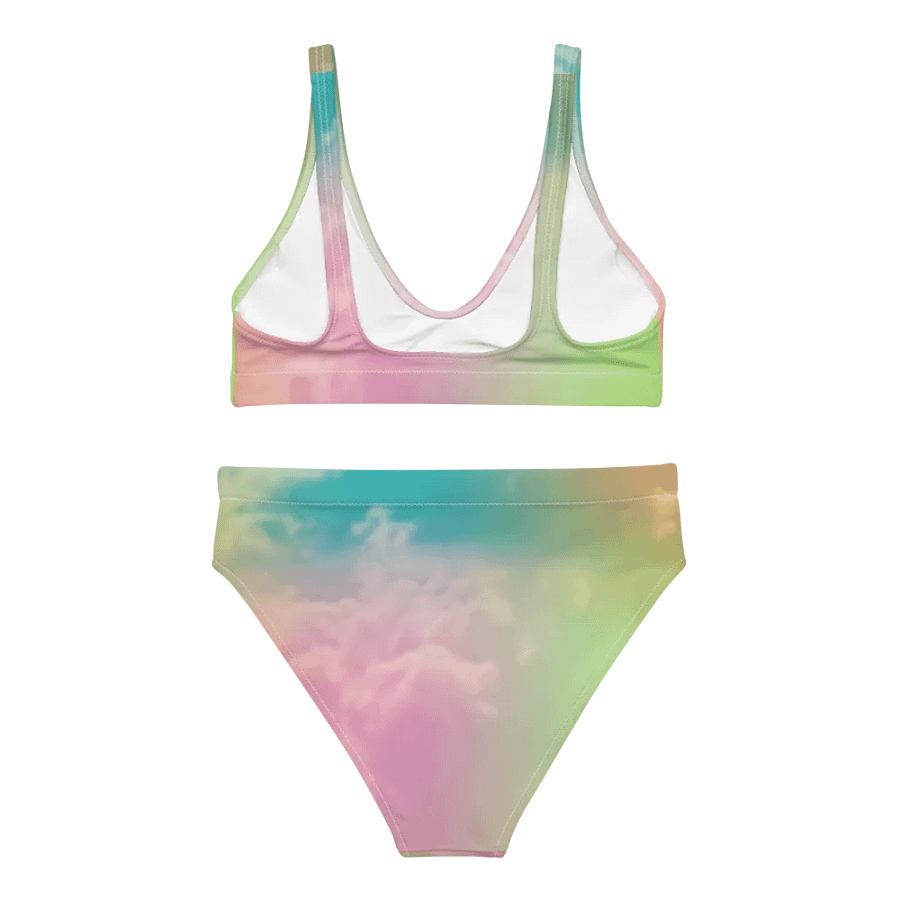 Blur cloud rainbow Design High Waisted Bikini - V11 product image (4)