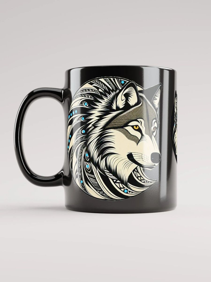 Timber Wolf Glossy Black Mugs product image (2)