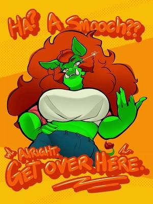 I’ve joked before that when my chat asks for smooches, I sometimes make a “come here” motion with my hand, as if we’re gonna fight. Guess it’s just that orcish aggression. #vtubers #timelapseart #timelapsevideo #envtuber #procreateart #orc #ocart #fyp #monstergirl 