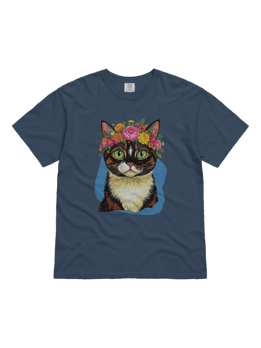 "Boho Flower Cat" t-shirt product image (3)