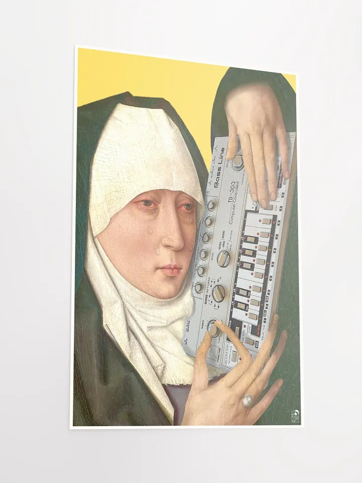 Mater Dolorosa meets Roland TB 303 by Frank Fonik, Techno EDM Matte Paper Poster product image (4)