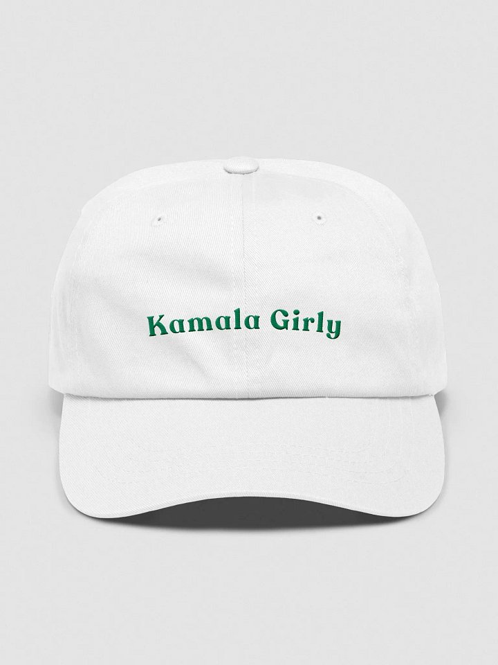 Kamala Girly Embroidered Hat (Green Font) product image (1)