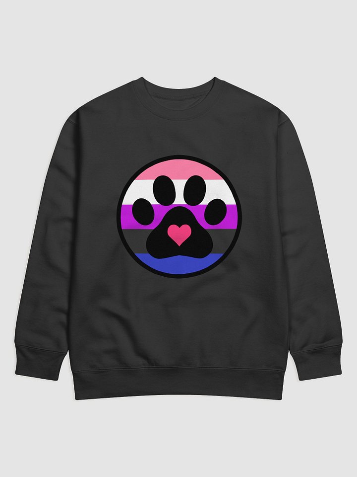 Pride Paw Sweatshirt - Genderfluid product image (1)