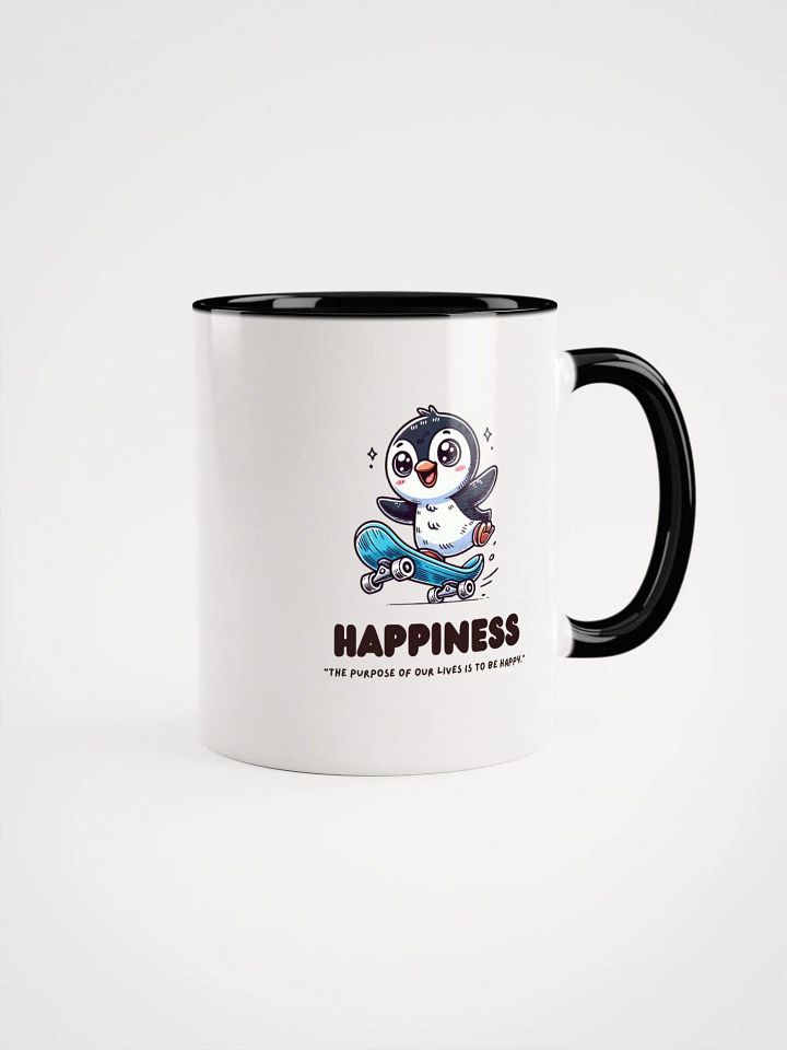 Happiness Penguin Skateboarding Mug product image (5)