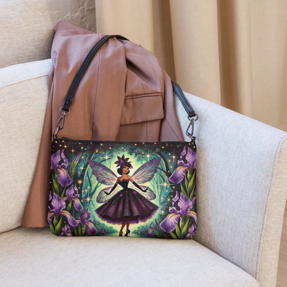 Enchanted Purple Iris Fairy Crossbody Bag - Fairytale Purse product image (6)