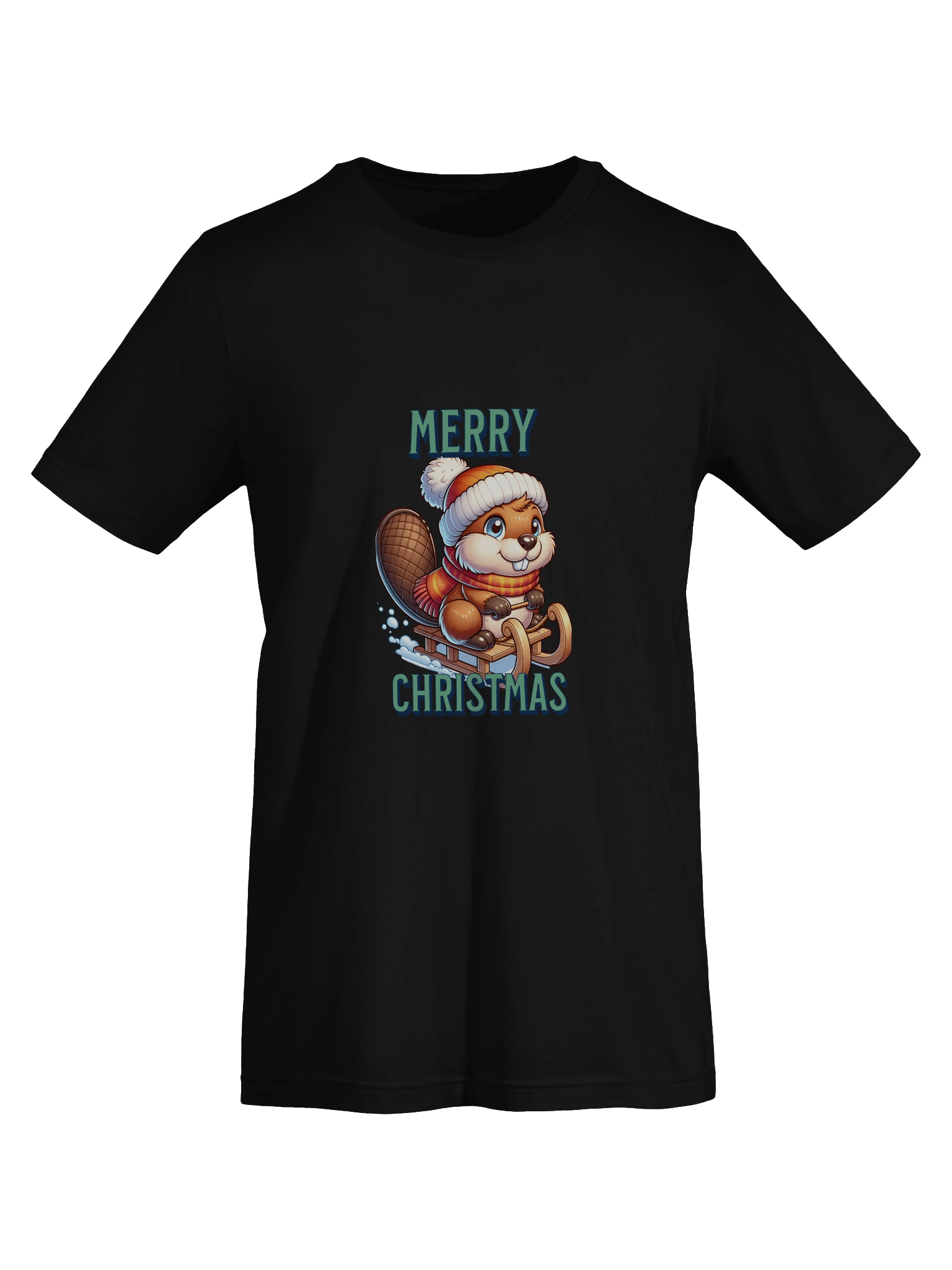 Merry Beaver Christmas T-Shirt product image (19)