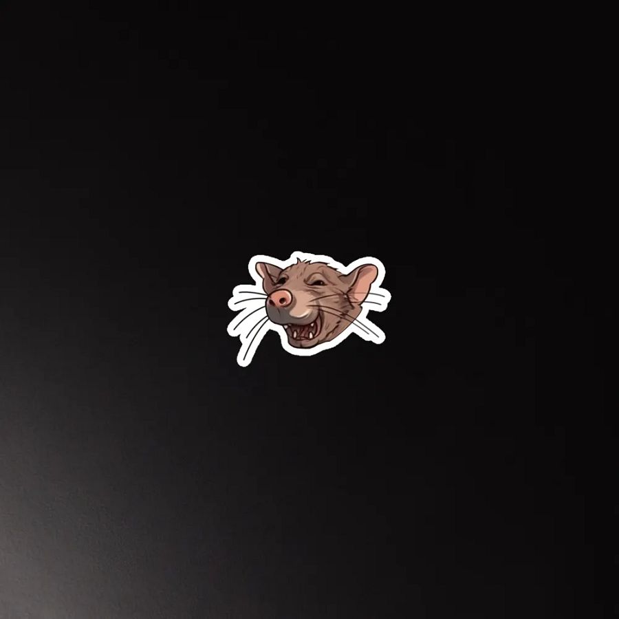 Grinning Rat Die-Cut Magnet product image (4)