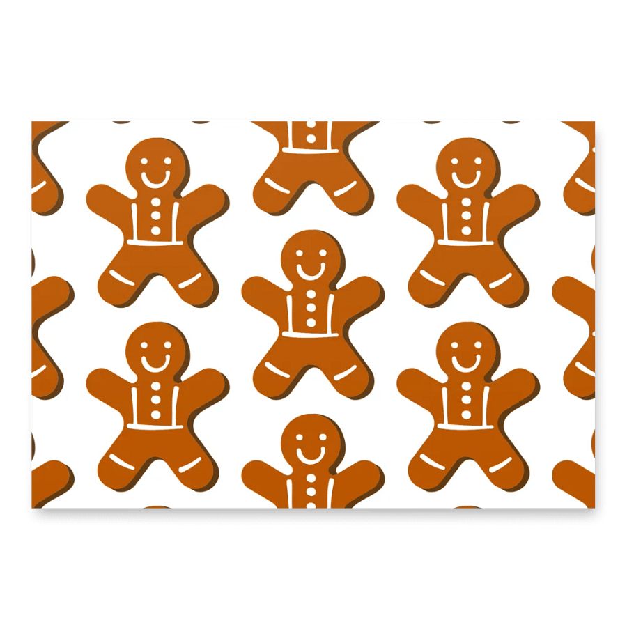 Gingerbread Cookie Wrapping Paper product image (1)