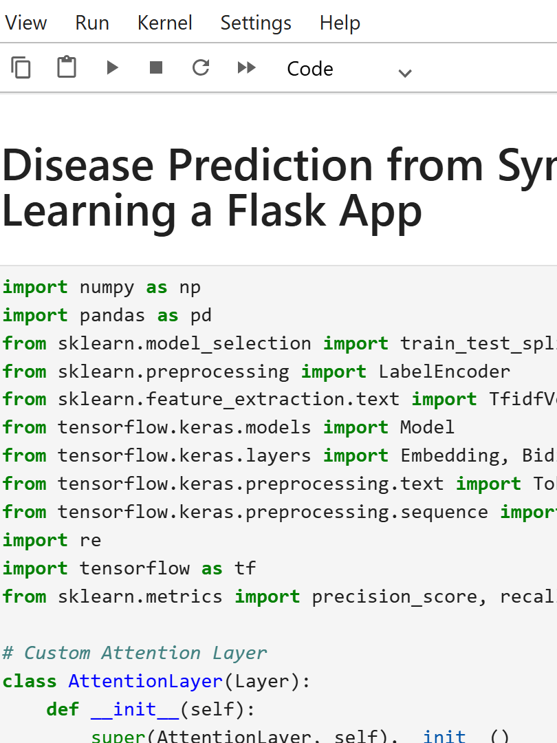 Disease Prediction from Symptoms using Machine Learning with Flask App Project product image (3)