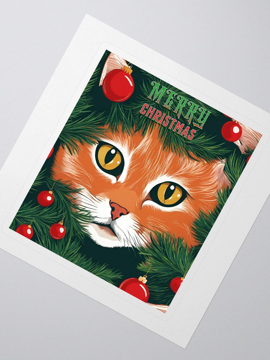 Merry Christmas - Cat in Tree - Cat Lover's Design product image (2)