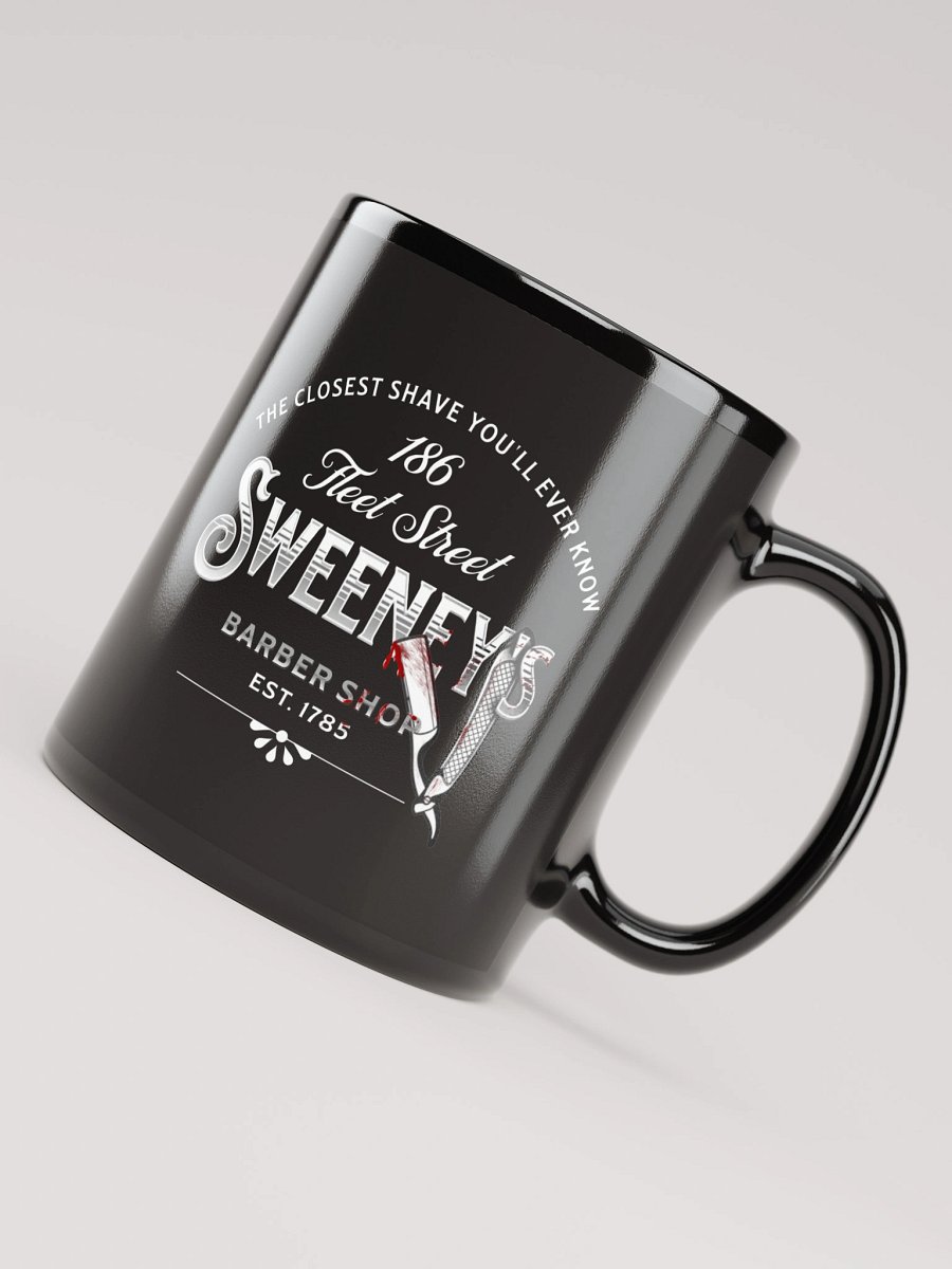 Sweeney Todd Barber Shop Mug – Black Glossy Horror Musical Coffee Cup product image (7)