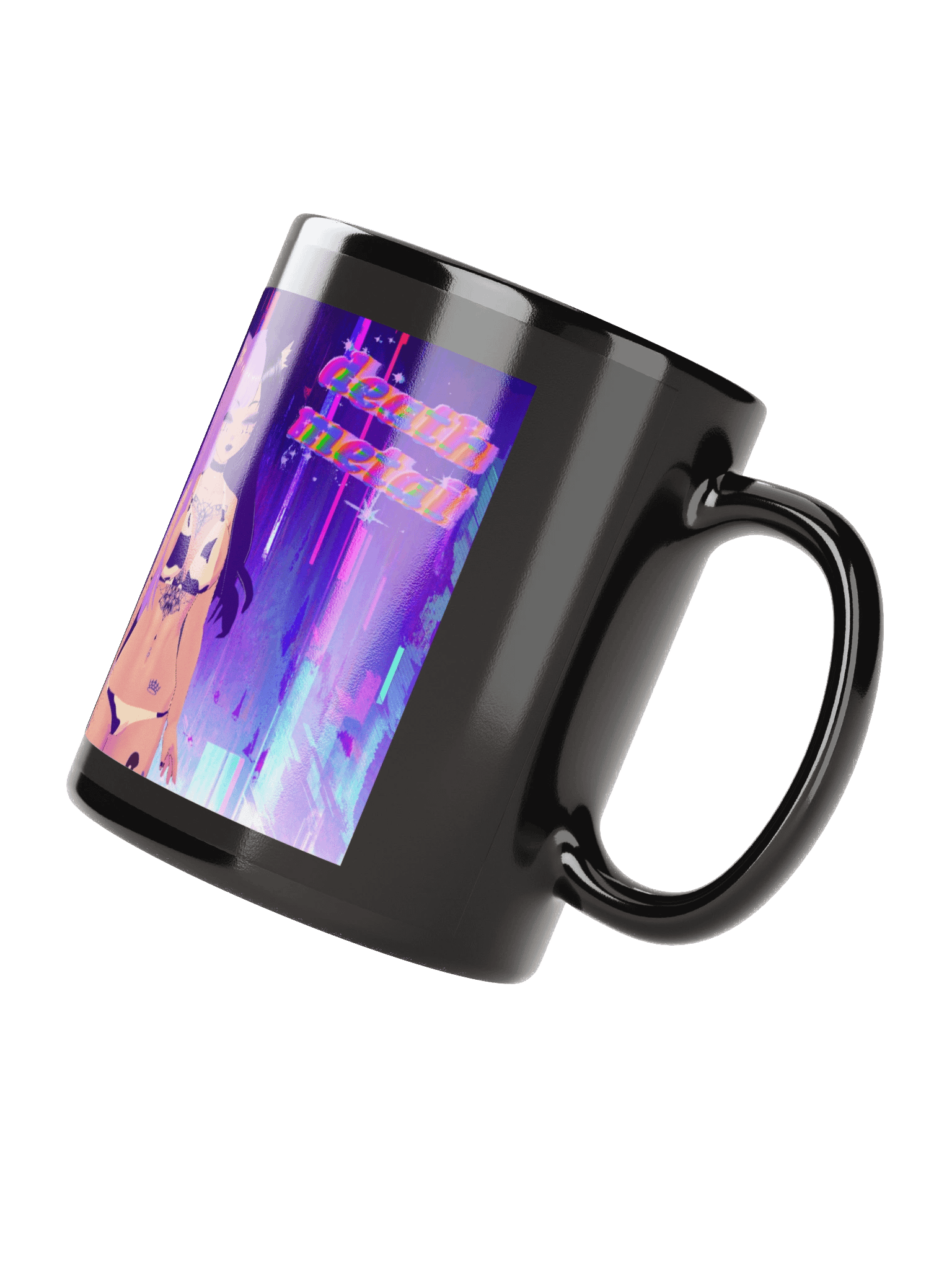 Kawaii Death Black Glossy Mug product image (2)