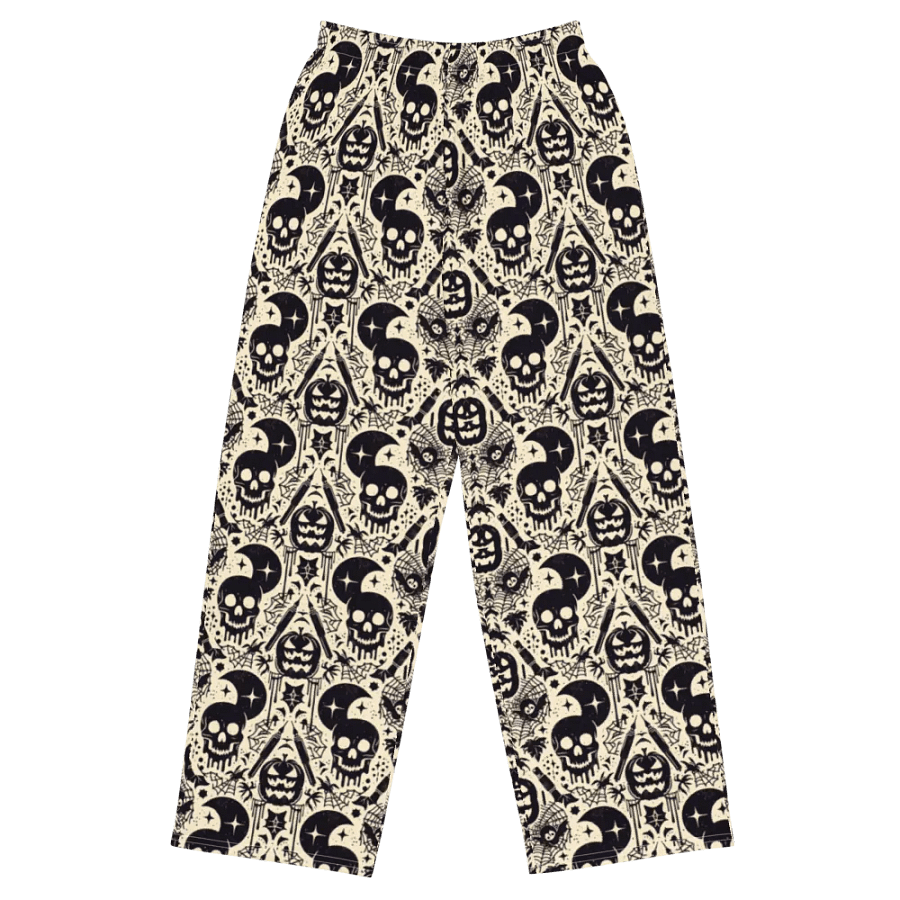 Moonlit Gothic All-Over Wide-Leg Pants product image (1)
