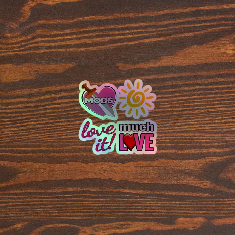 Enthusiastic LanaDj Holographic Sticker Sheet product image (5)