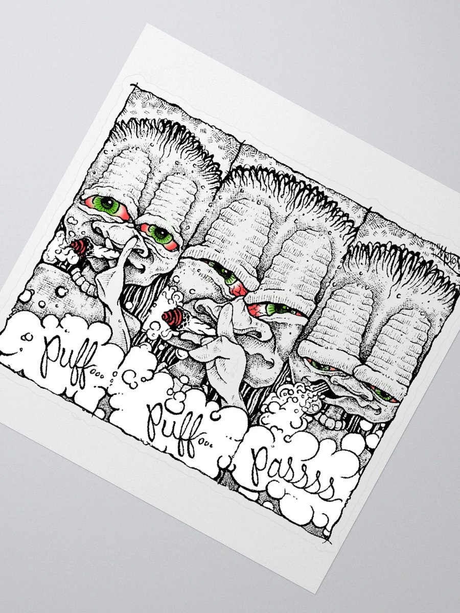 Puff, Puff, Pass Kiss Cut Sticker product image (2)
