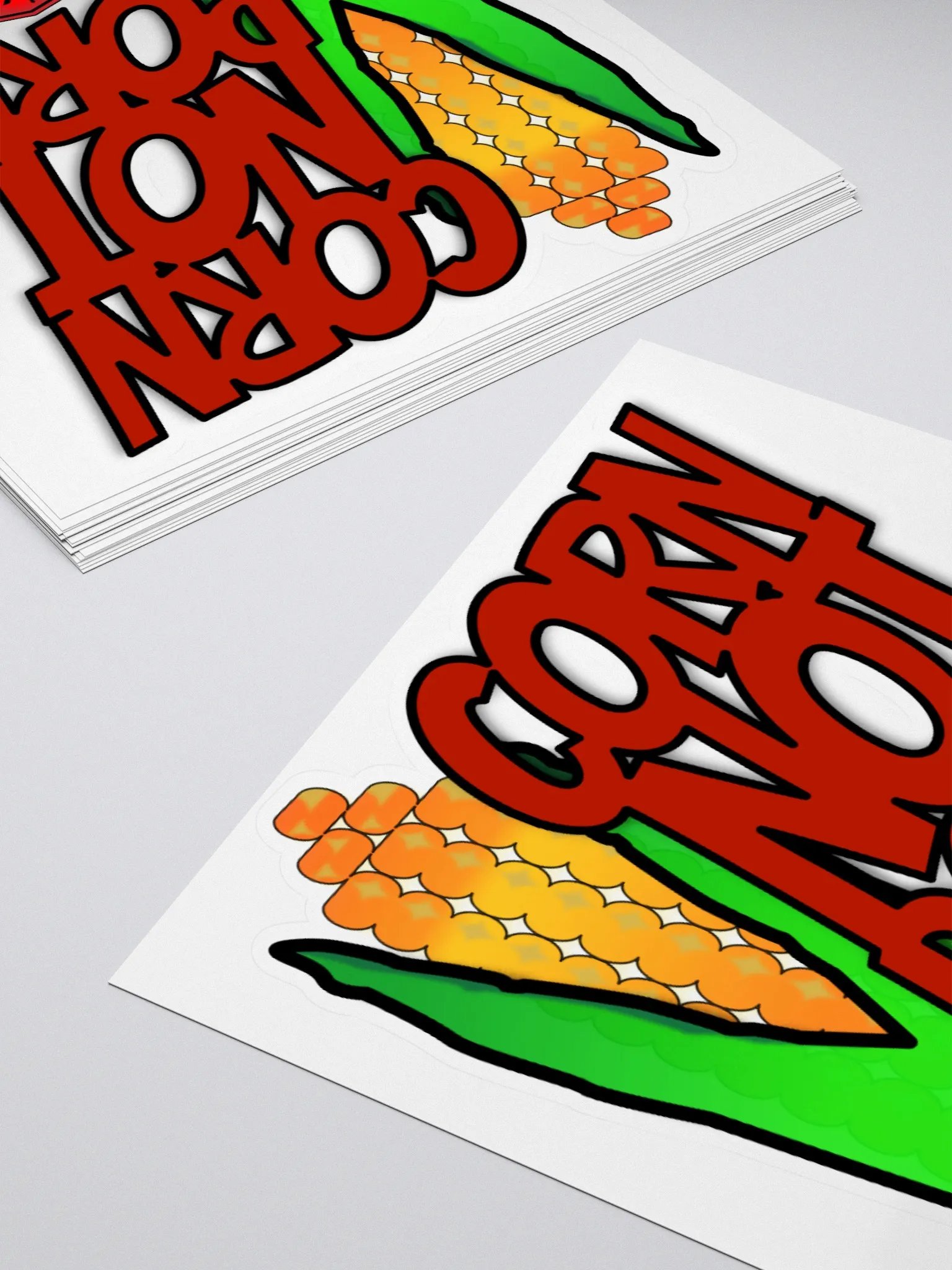 CORN NOT PORN Kiss-Cut Sticker product image (10)