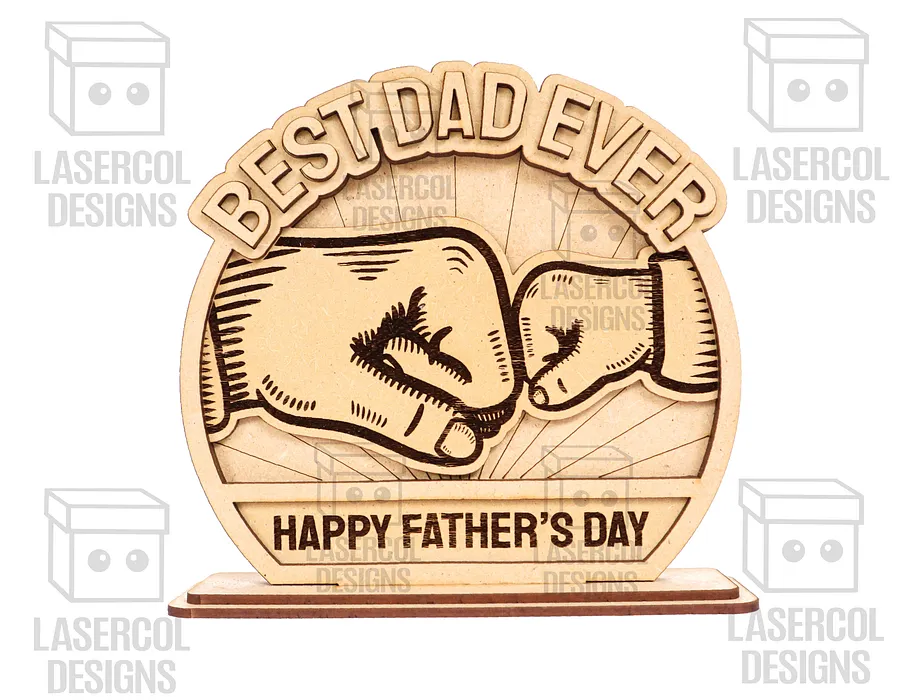 Father's Day Gift Plaque Set 1 (2 Sizes) - Laser Cut Files product image (4)