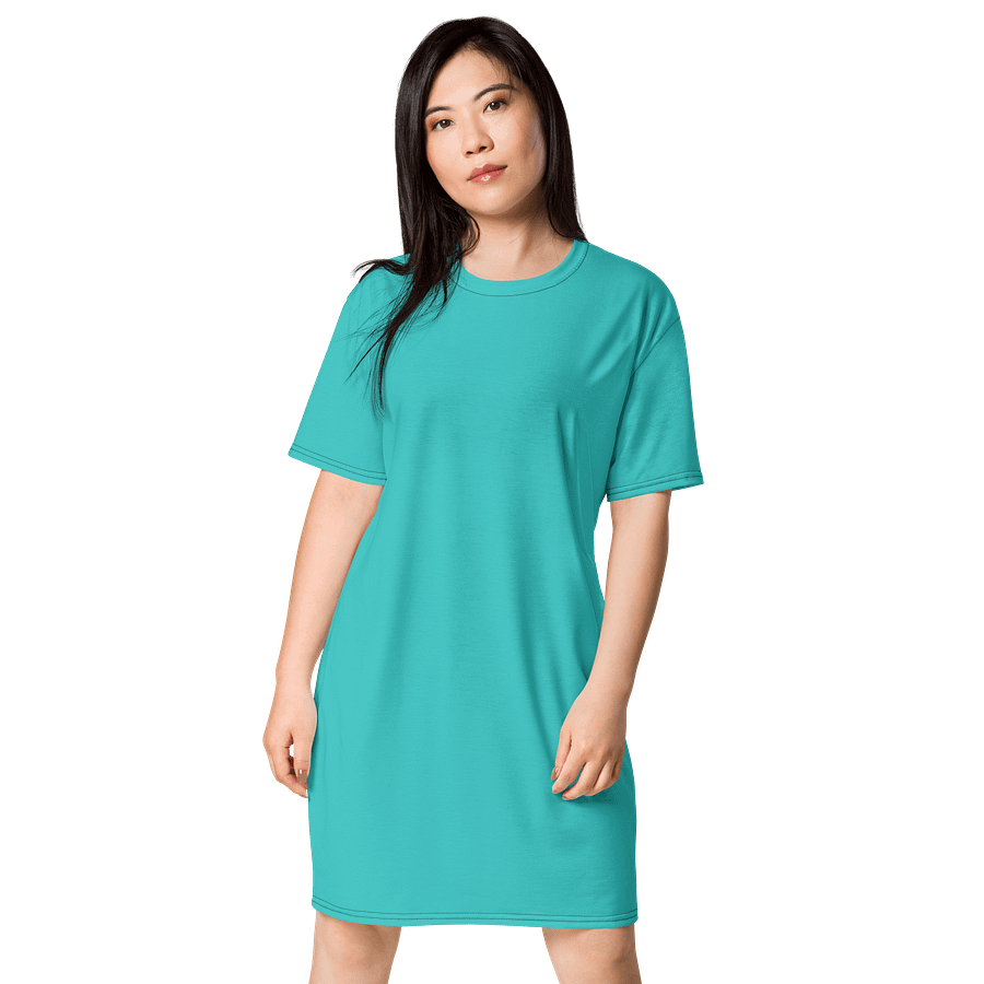 Oversized T-Shirt Dress - Rich Dark Turquoise, Sizes 2XS-6XL product image (1)