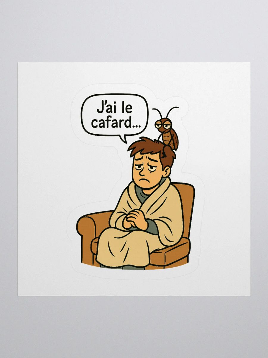 Avoir le cafard To feel depressed sticker by dark alphabet product image (3)