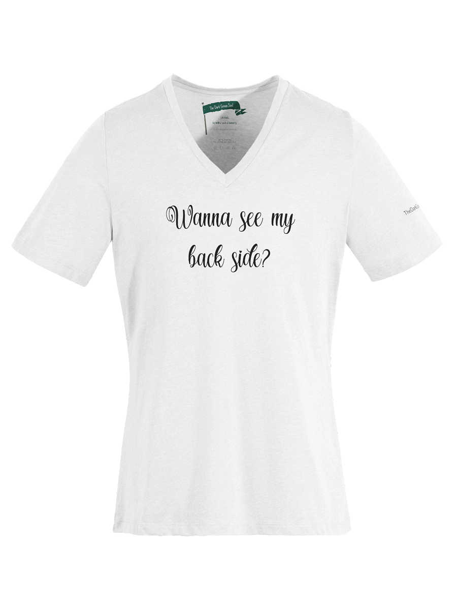 Wanna See My Back Side Black - Women's V-Neck Tee product image (1)