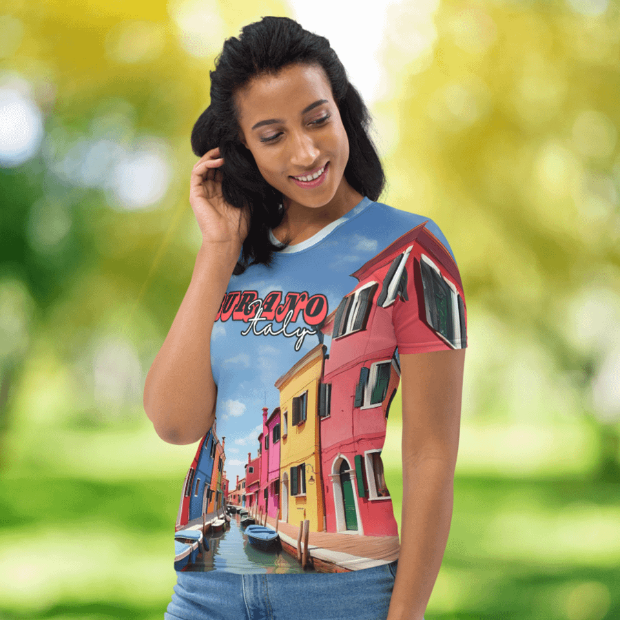 Burano Italy All Over Print T-shirt product image (8)