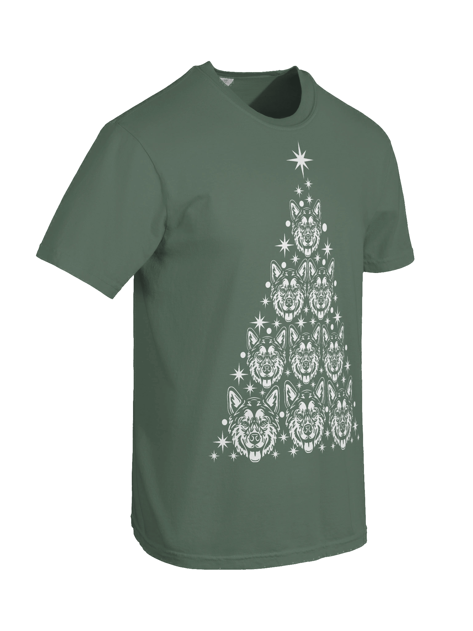 Alaskan Malamute Christmas Tree T-Shirt product image (10)
