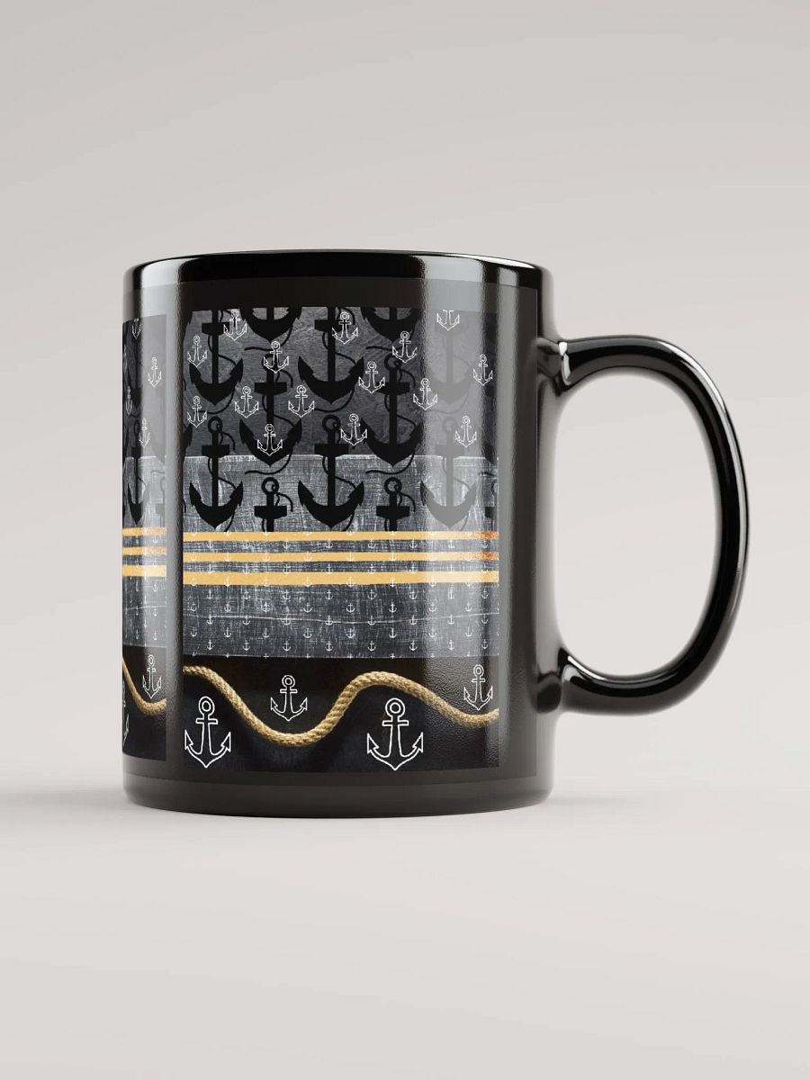 JoBeth Nautical ⚓ Black Glossy Mug product image (1)