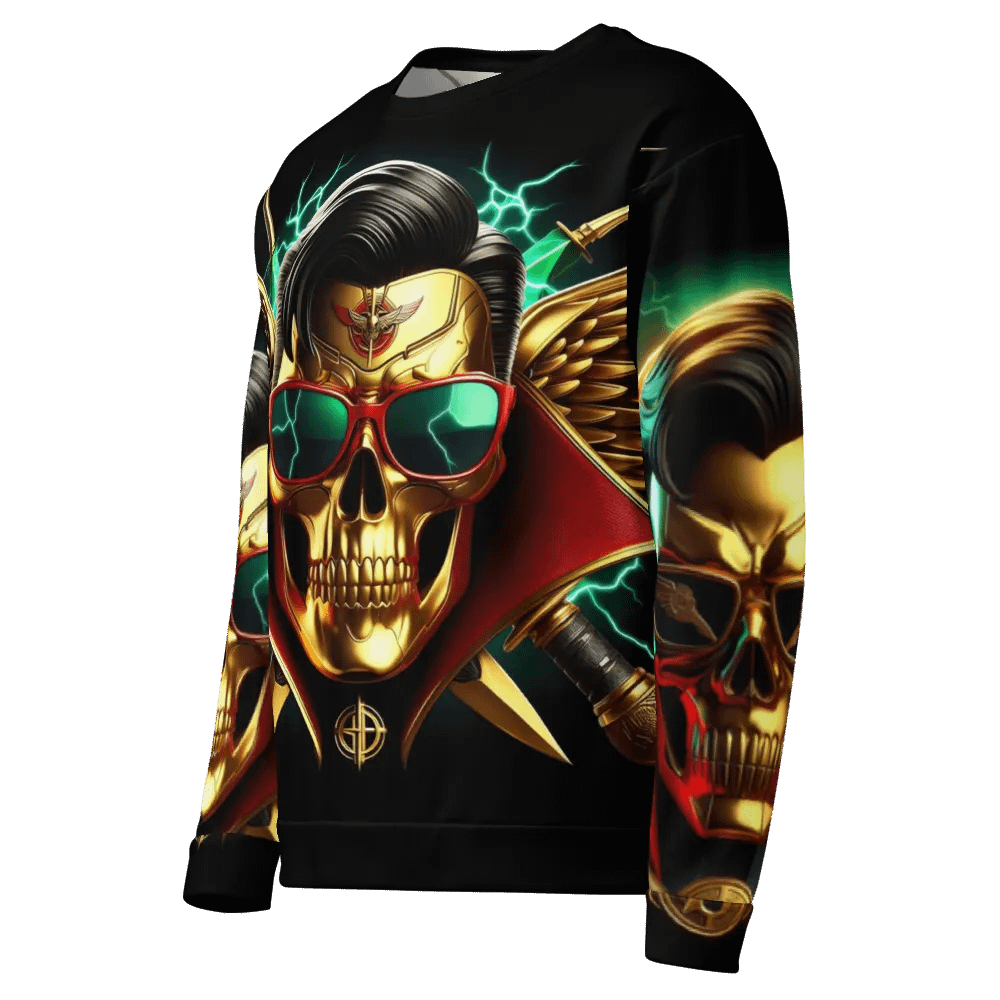 Golden Robot-Skull Face - Unisex Sweatshirt #12 product image (4)