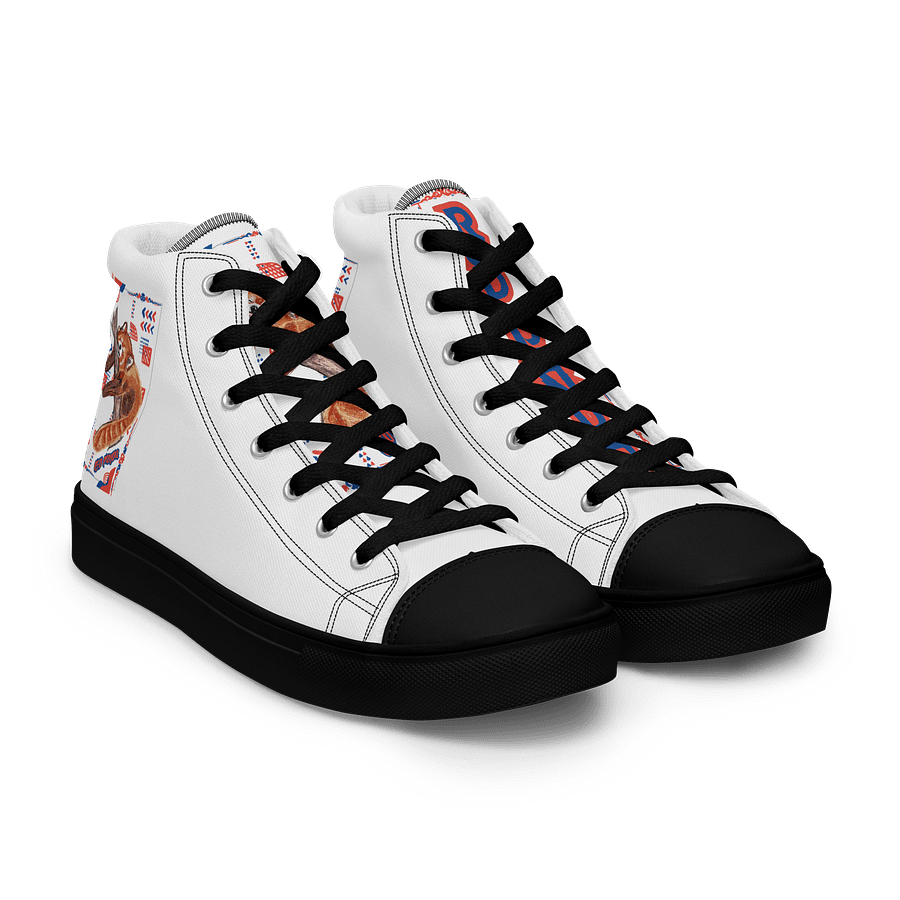 "Zzz" RED PANDAHigh Top Canvas Shoes product image (8)