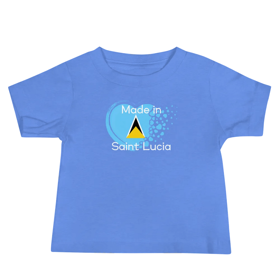 Saint Lucian Heart Baby Tee product image (7)