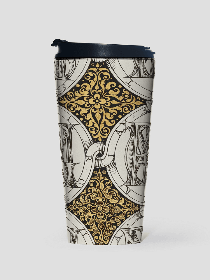 Superimposed Letters. Stainless Steel Mug product image (1)