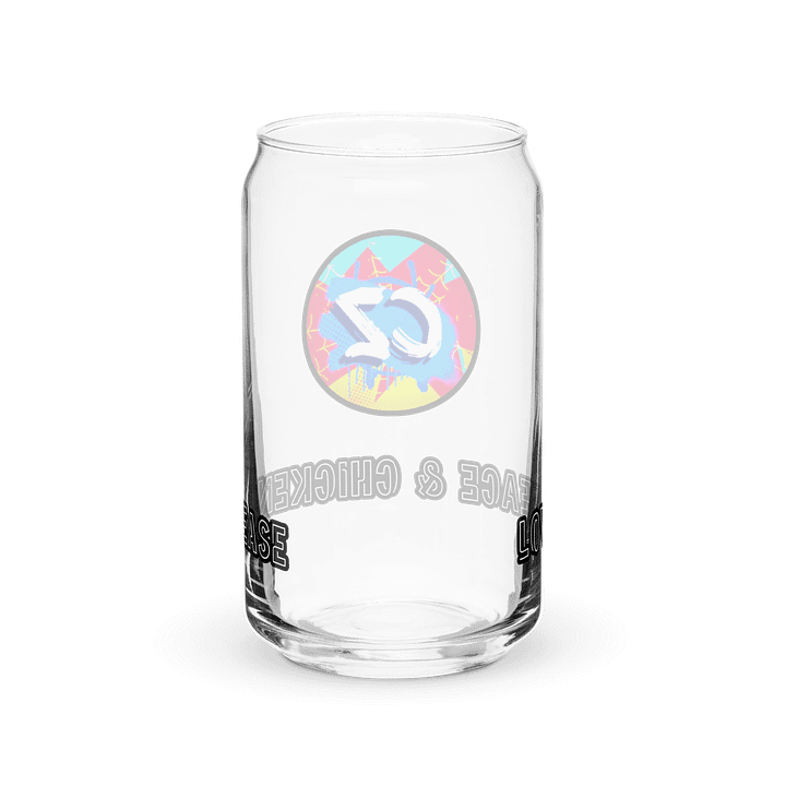 CZ Love Peace & Chicken Grease Can-Shaped Glass product image (6)