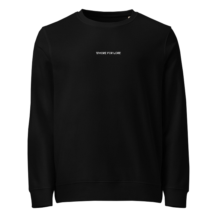 Whore for Lore Embroidered Sweatshirt (White) product image (1)