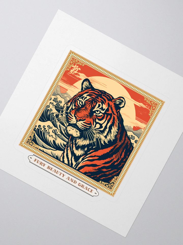 Fierce Tiger Kiss-Cut Sticker product image (2)