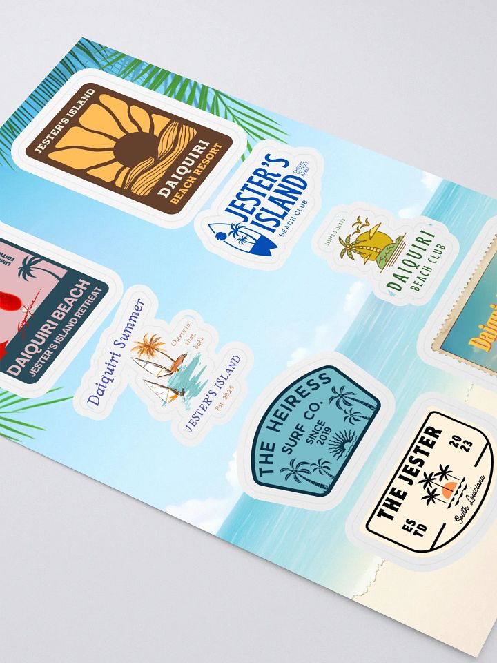 JESTER'S ISLAND STICKER SET product image (2)