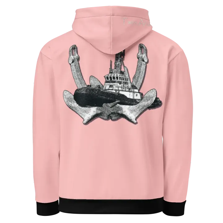 Pink Twin Anchor Marco tug Hoodie product image (1)