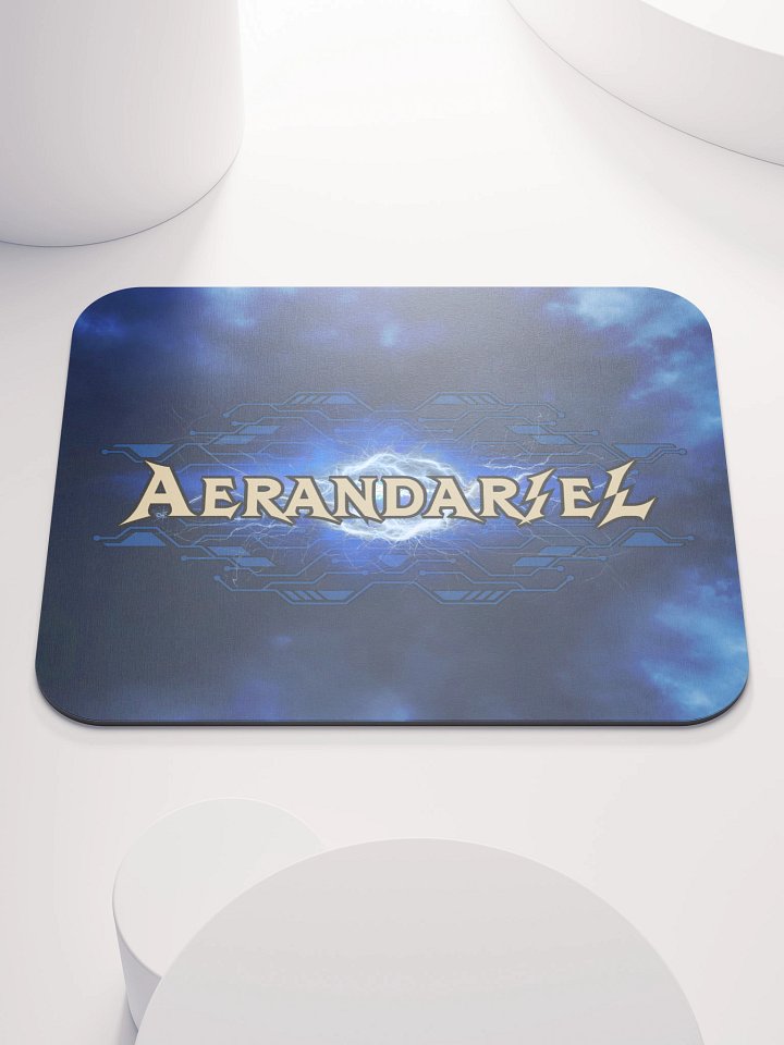 Aerandariel Electric Blue Lightning Mouse Pad product image (1)