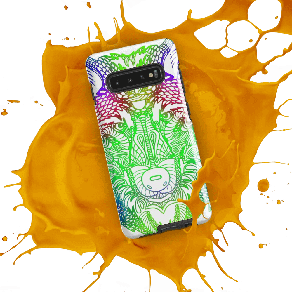 Wolf Head Green Mandala Phone Case product image (9)
