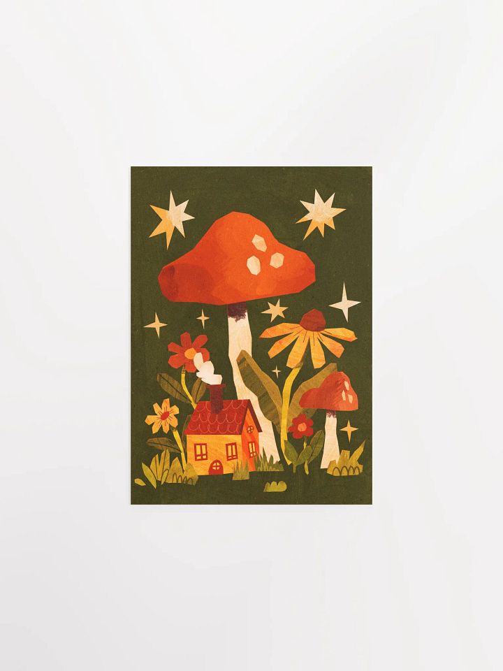 Mushroom Cottage Print product image (2)