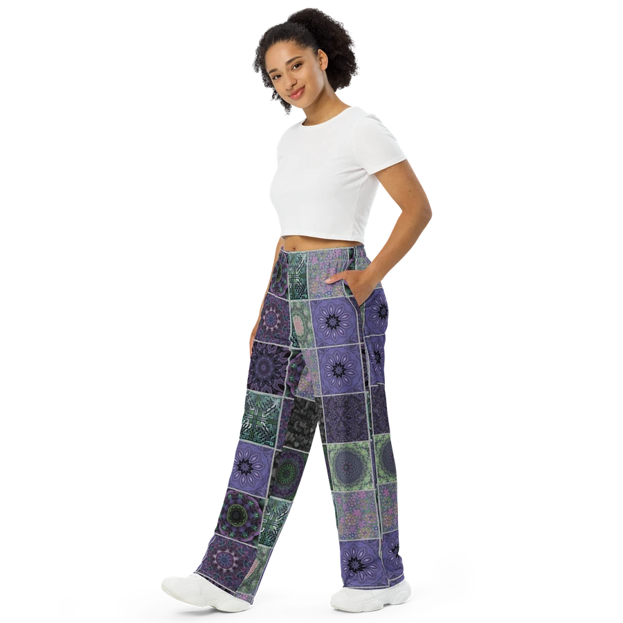 Lavender Crazy Quilt Wideleg Pants product image (4)