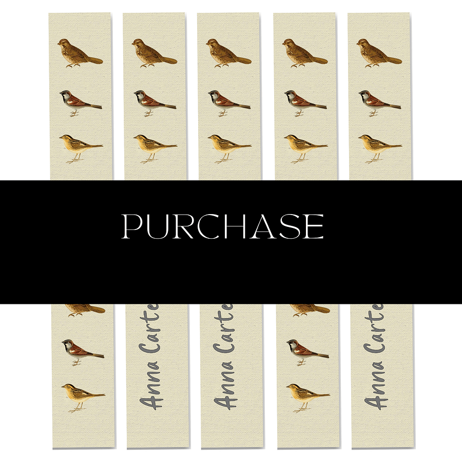 Sparrow Bookmark product image (7)