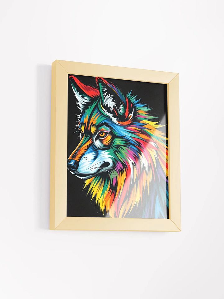 Vibrant Wolf Spirit Framed Poster product image (10)